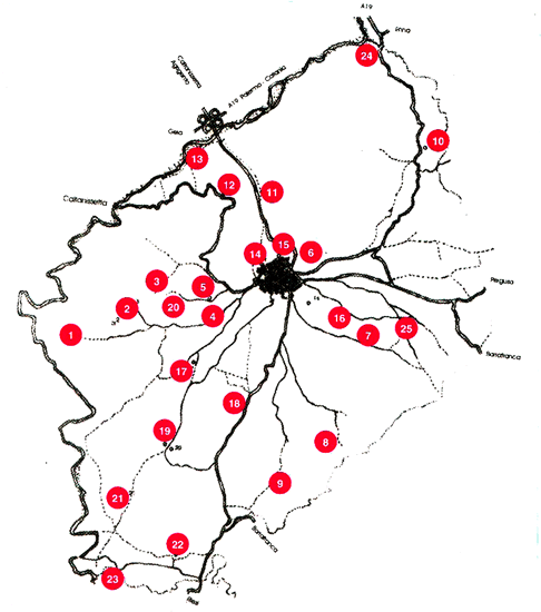 Cartina Pietraperzia (ENNA)
